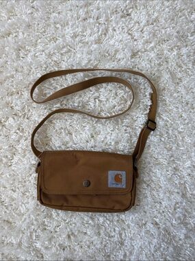 Carhartt Brown Crossbody Messenger Bag with Flap